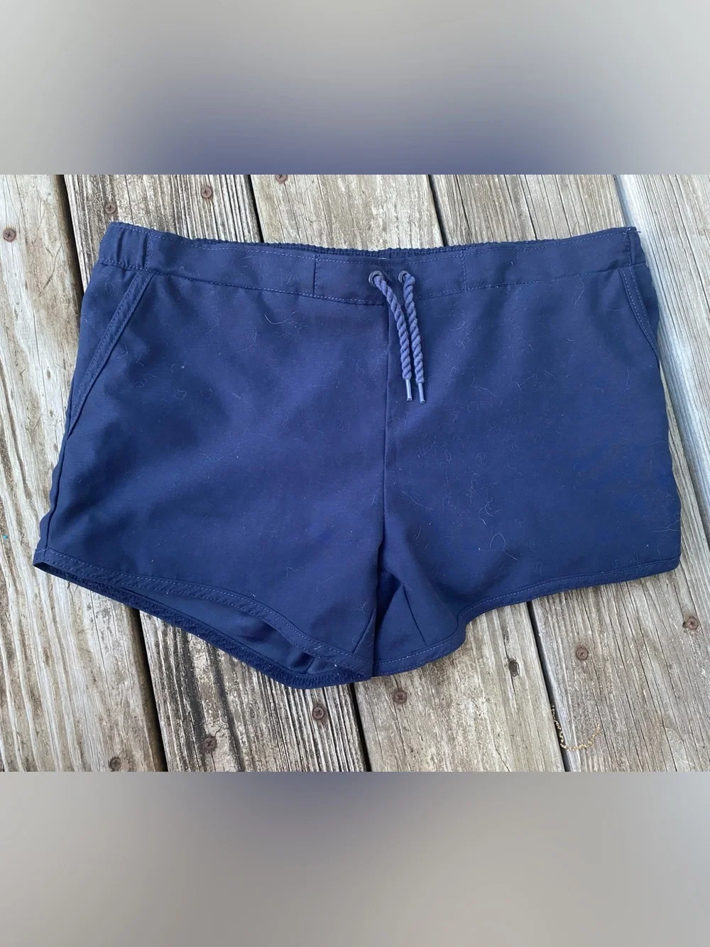 Boys/Kids Navy Blue Swim Shorts with Drawstring Size 14/Kids L